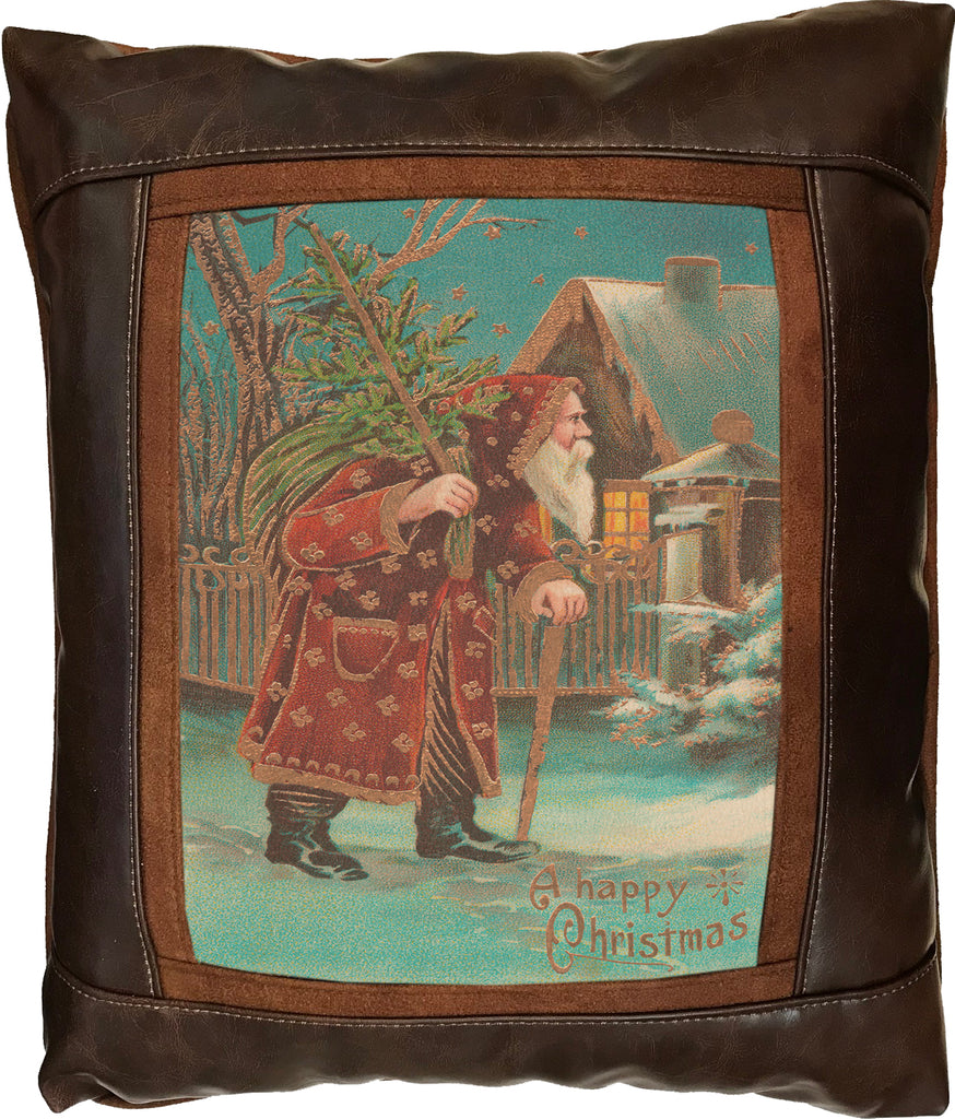 A Happy Christmas Frame Pillow By Sweetwater