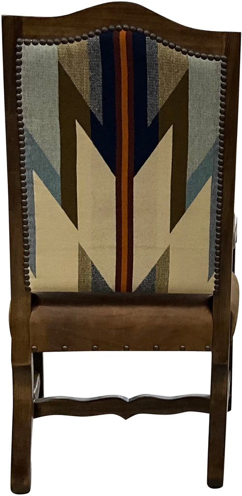 back of Desert Bluff Southwestern Dining Chair