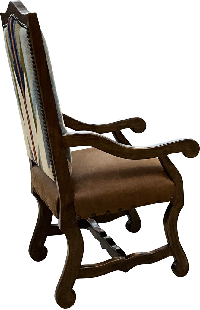 Side View Desert Bluff Southwestern Dining Chair