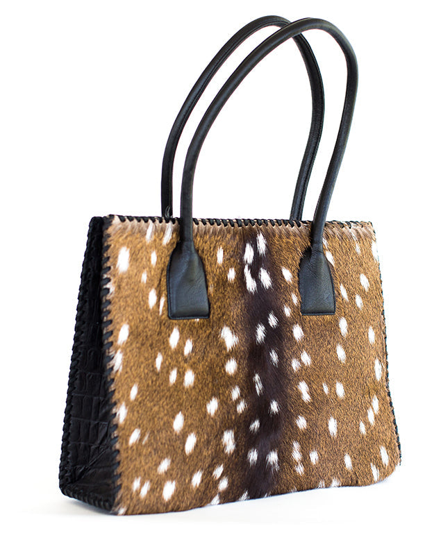 Faux axis deer purse hot sale