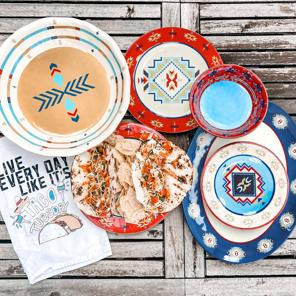 Spirit Valley Melamine 14PC Dinnerware Set from HiEnd Accents