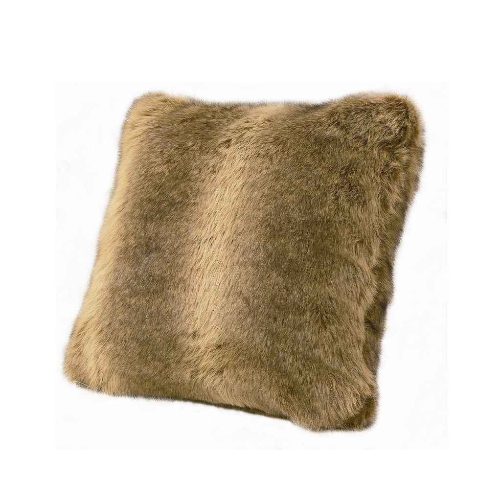 Faux Fur Wolf Throw Pillow from HiEnd Accents