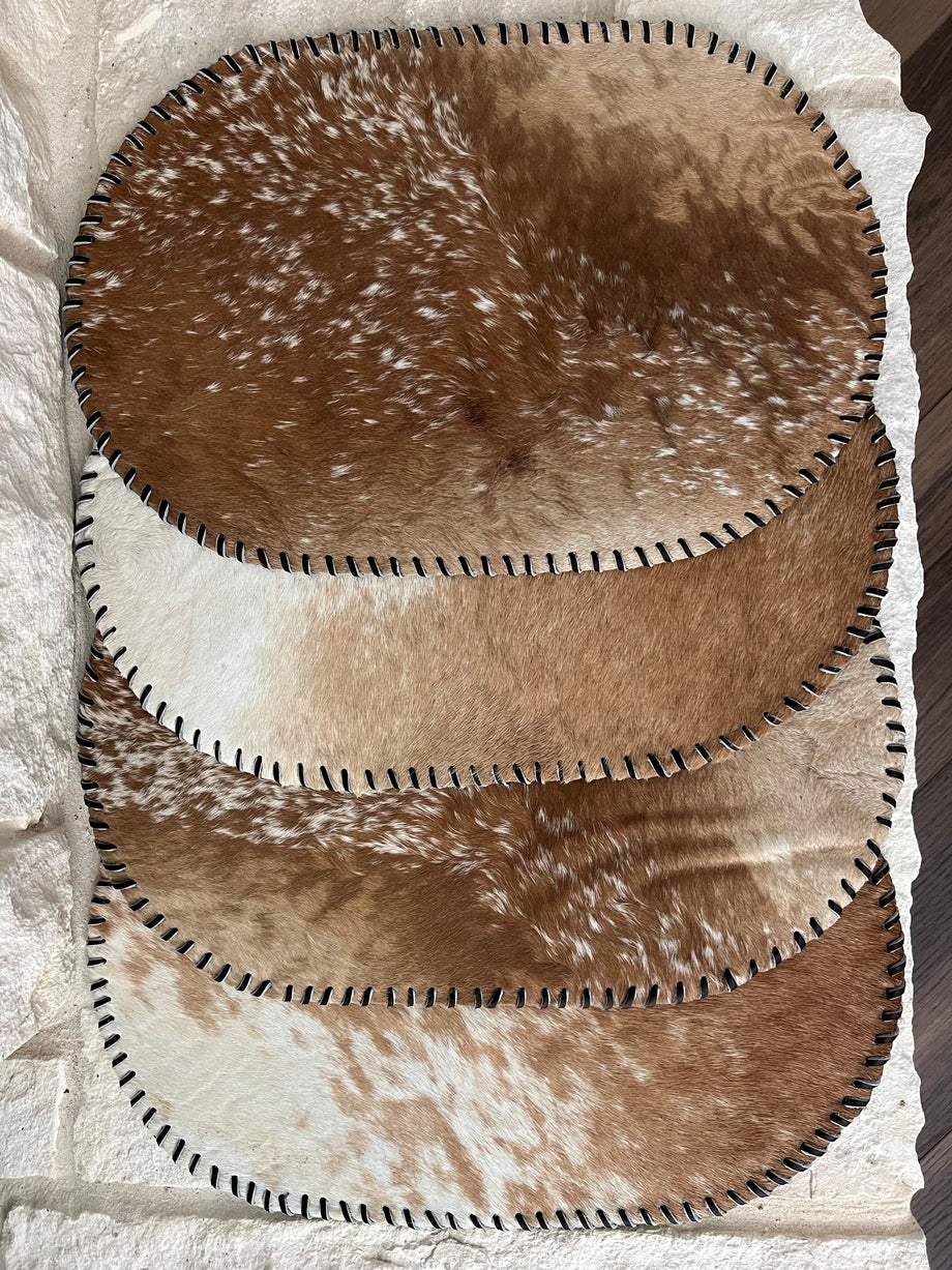 Set of 4 Hair on Cowhide Coasters