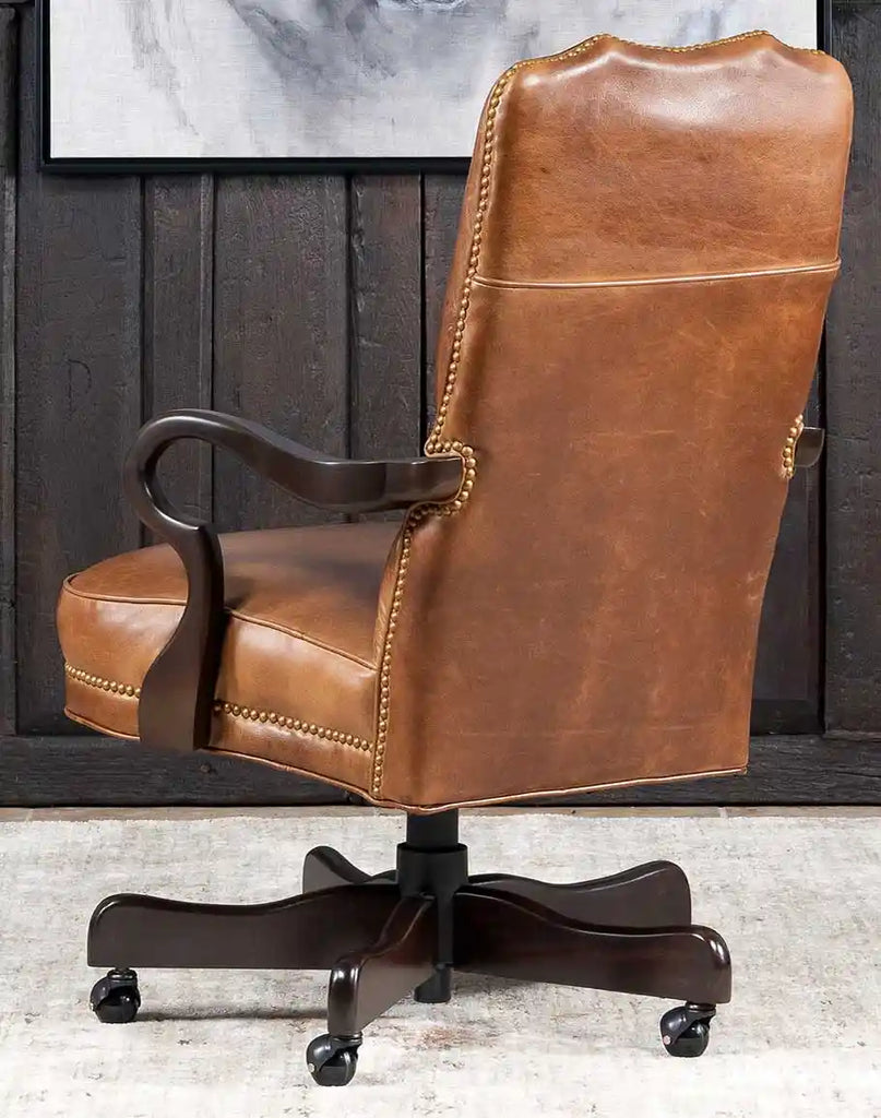 Baileys Boot Stitch Office Chair equipped with smooth swivel functionality for enhanced practicality and comfort.