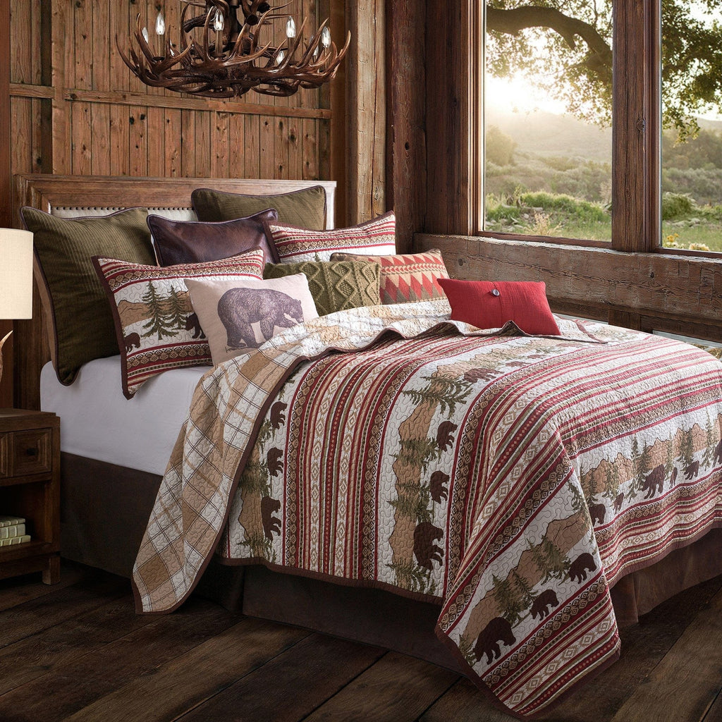 Bear Trail Reversible Quilt Set from HiEnd Accents