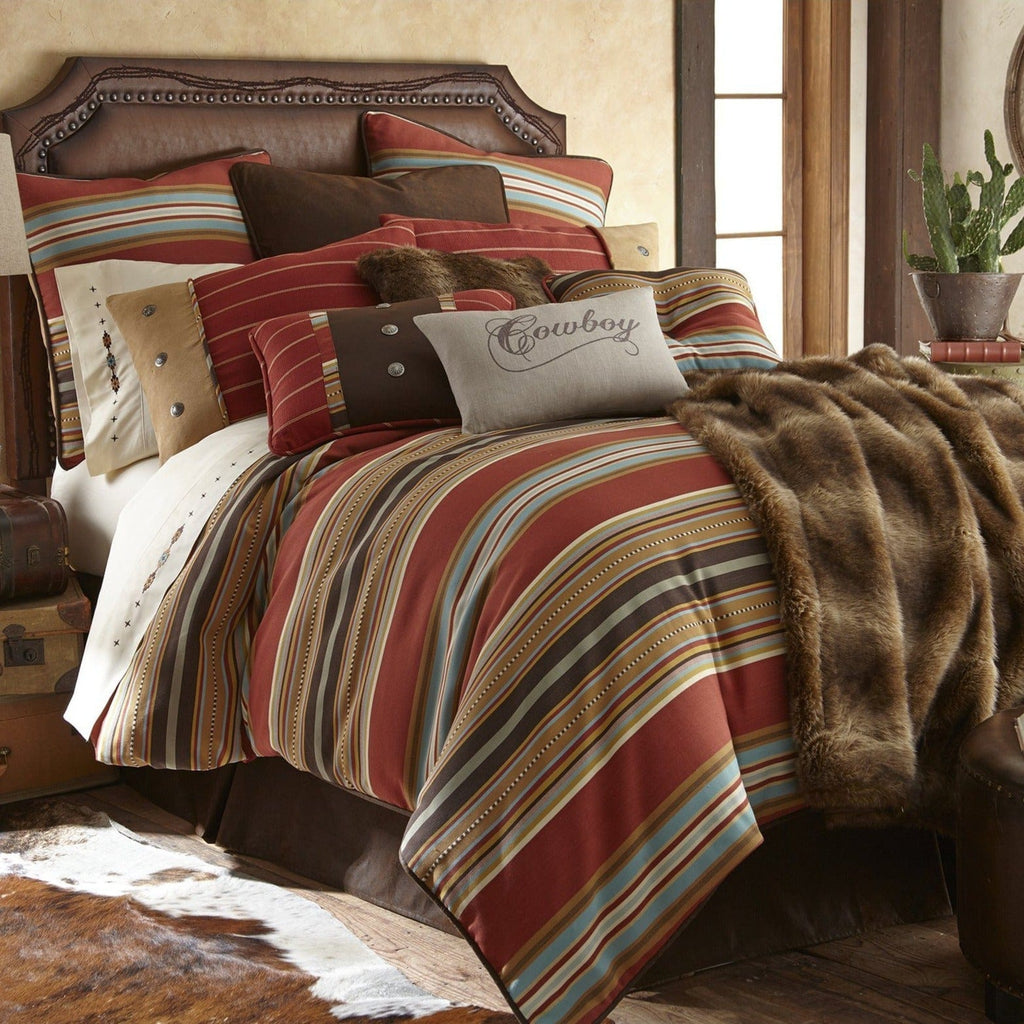 Calhoun Comforter Set with matching pillows and blanket from HiEnd Accents