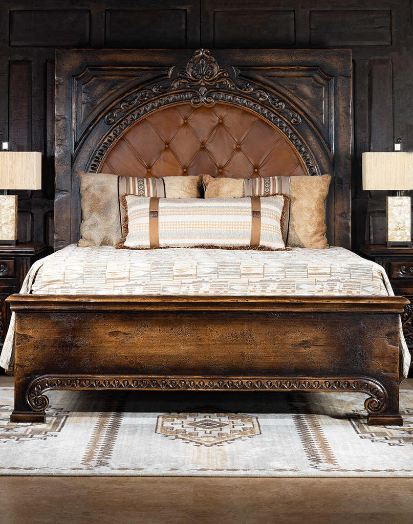 Carolina Bed showcasing its elegant design and luxurious craftsmanship.