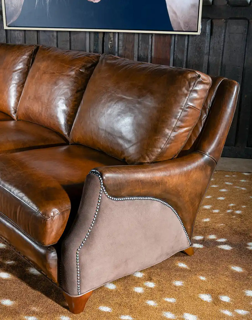 A detailed view of the plush seat and back cushions, designed for maximum comfort and support.