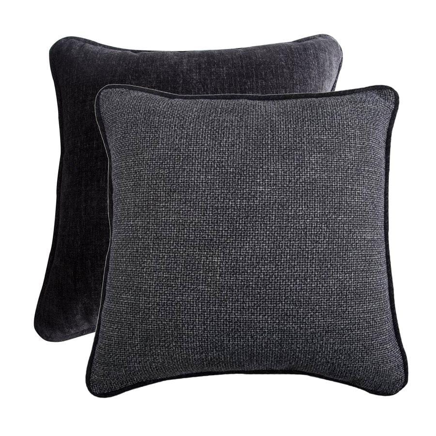 Hamilton Charcoal Gray Reversible Euro Sham from HiEnd Accents