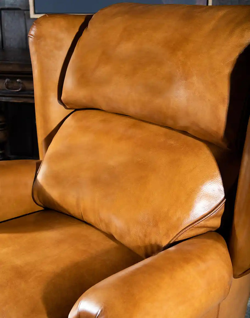 Overhead shot of the Hollywood Recliner’s cushioned seat, designed for superior comfort and support.