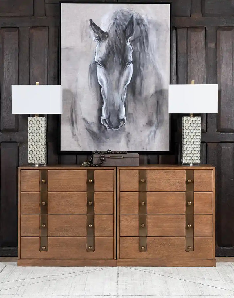 The "Majestic Prince" framed art displayed in a modern interior setting, adding a touch of emotional depth and sophistication to the space.