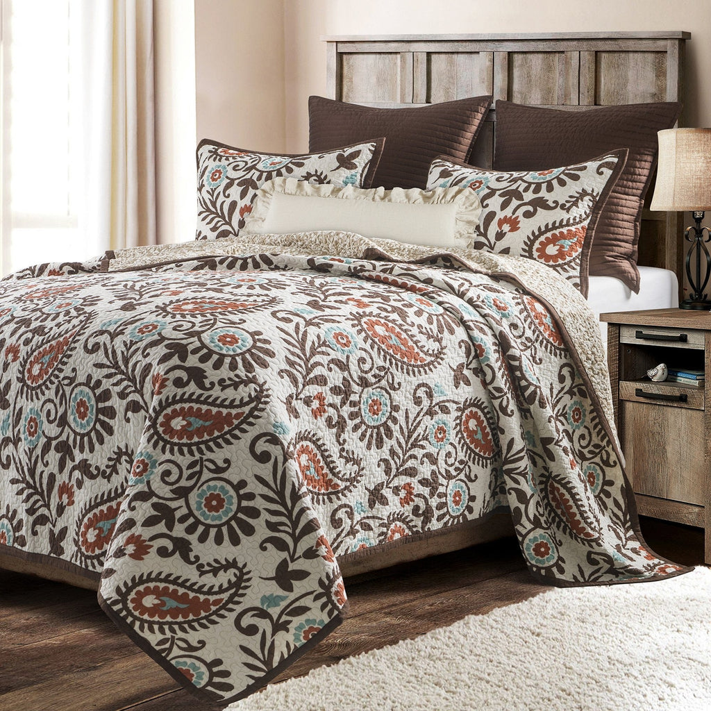 Rebecca Paisley Reversible Quilt Set from HiEnd Accents