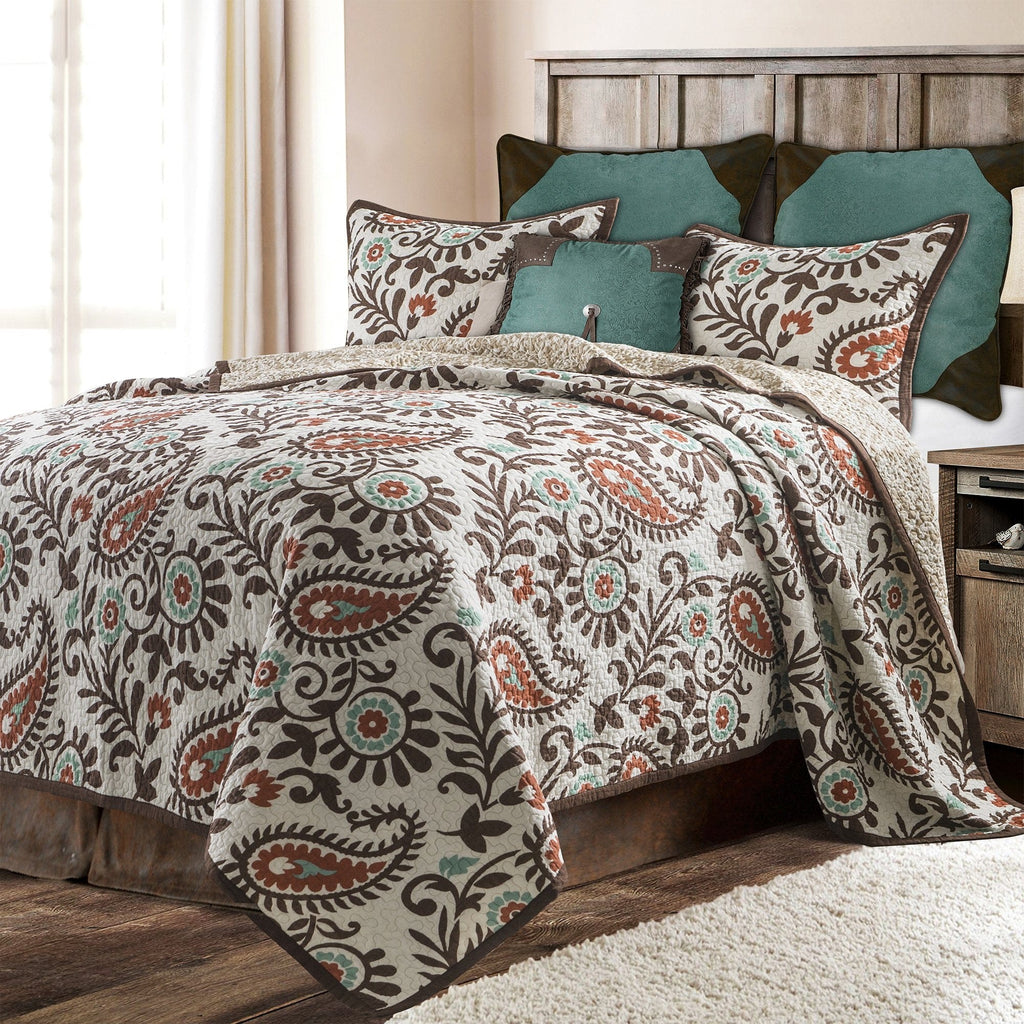 Rebecca Paisley Reversible Quilt Set from HiEnd Accents