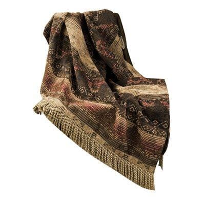 Sierra Red, Brown & Tan Chenille Throw Blanket from HiEnd Accents