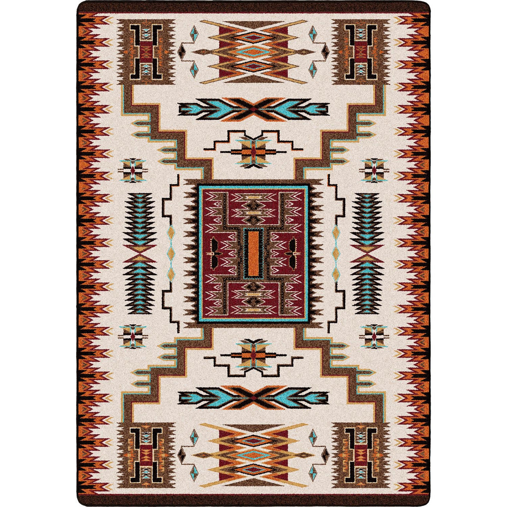 Storm Catcher Southwest Area Rug - Rust