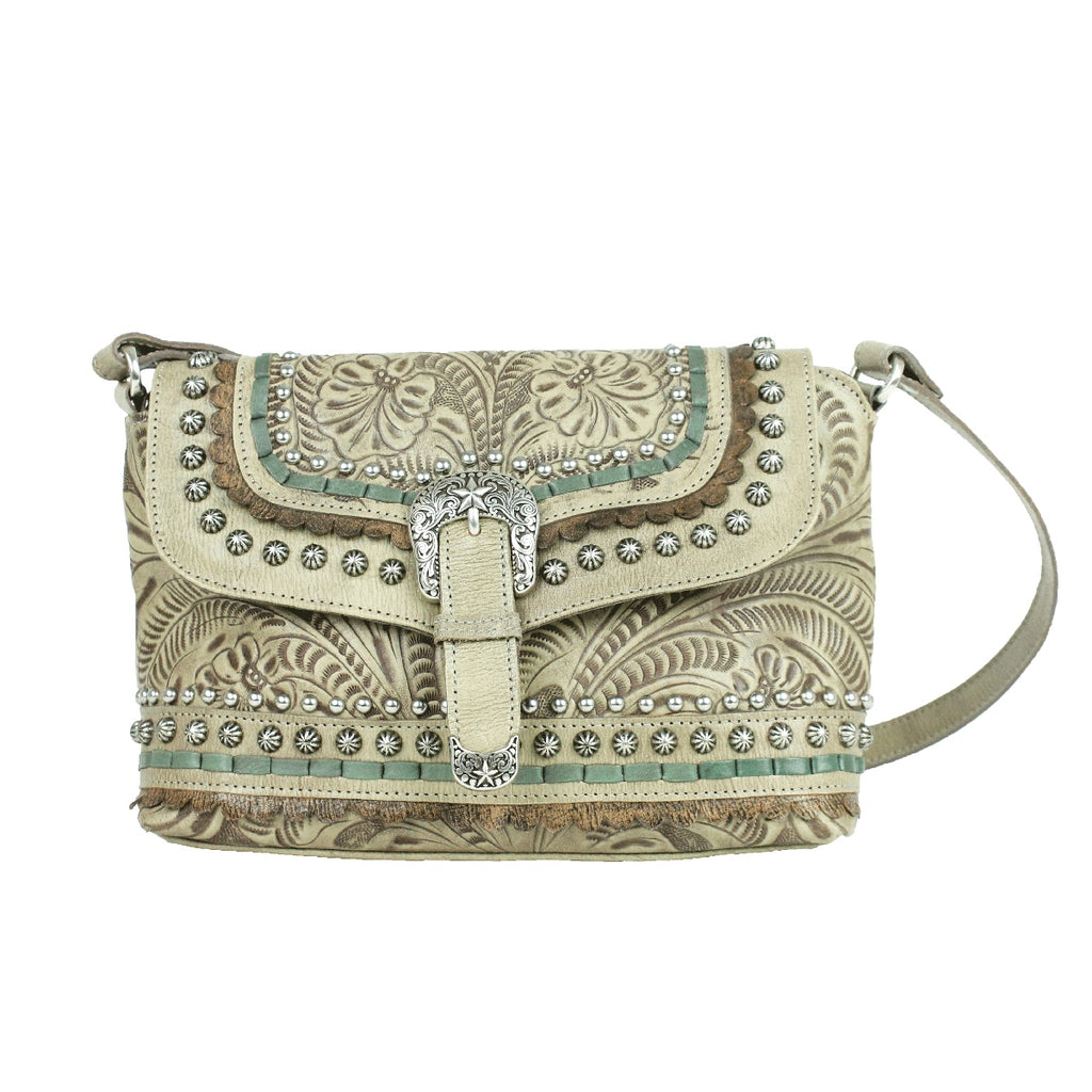 American West Blue Ridge Flap Crossbody Bag - Dark Turquoise