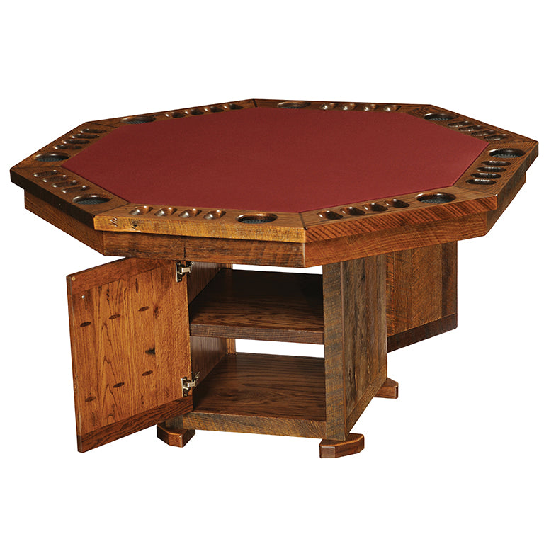 Rustic Barnwood Timber Lodge Pool Table w/premium Billiard Accessories