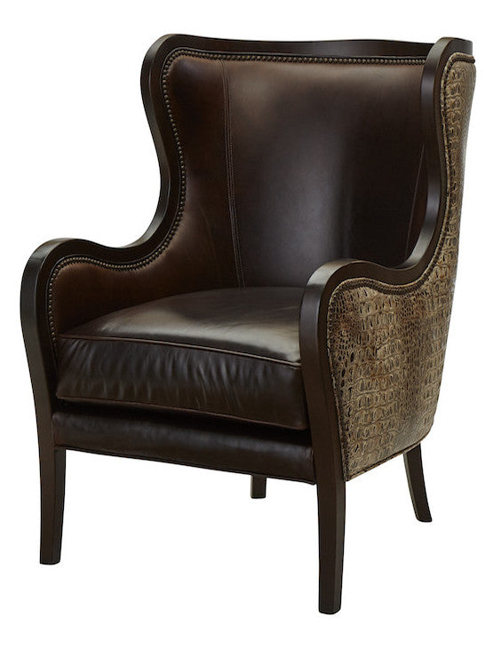 Gator Leather Accent Chair