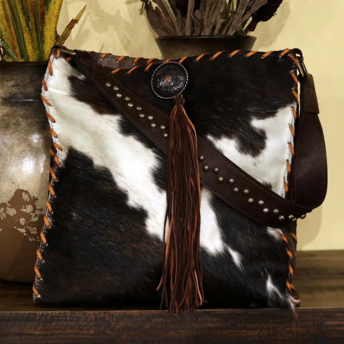 Cowhide Cross Body purse – Buckaroo Leather Products
