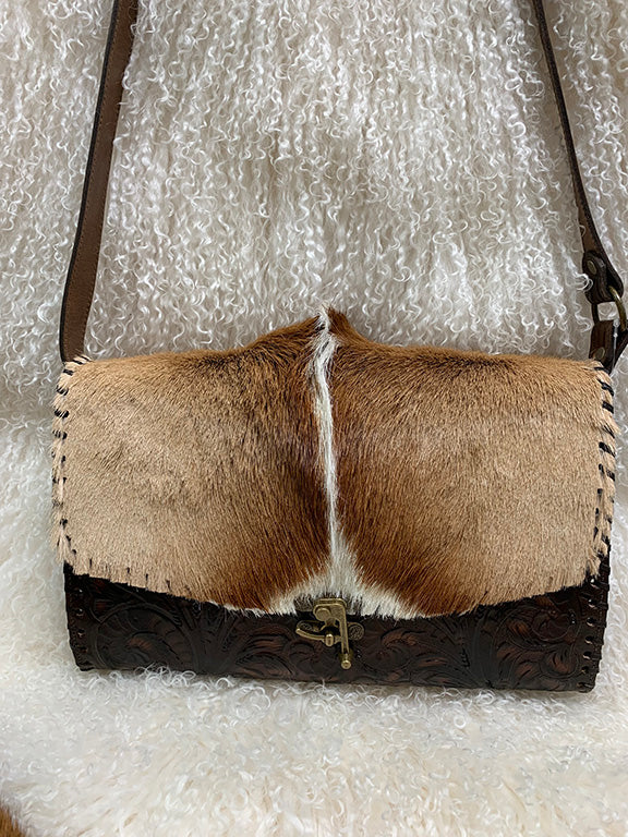 Juan Antonio Brown Antelope Shoulder Bag – Western Passion