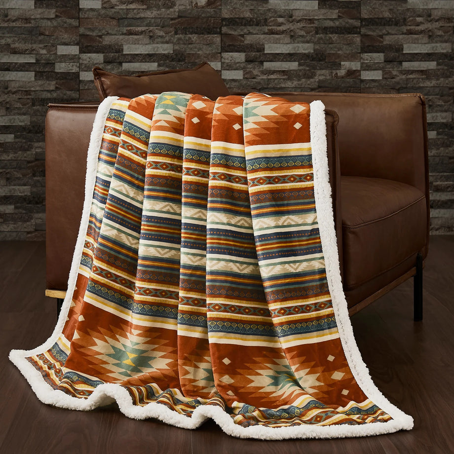 Aztec discount sherpa blanket