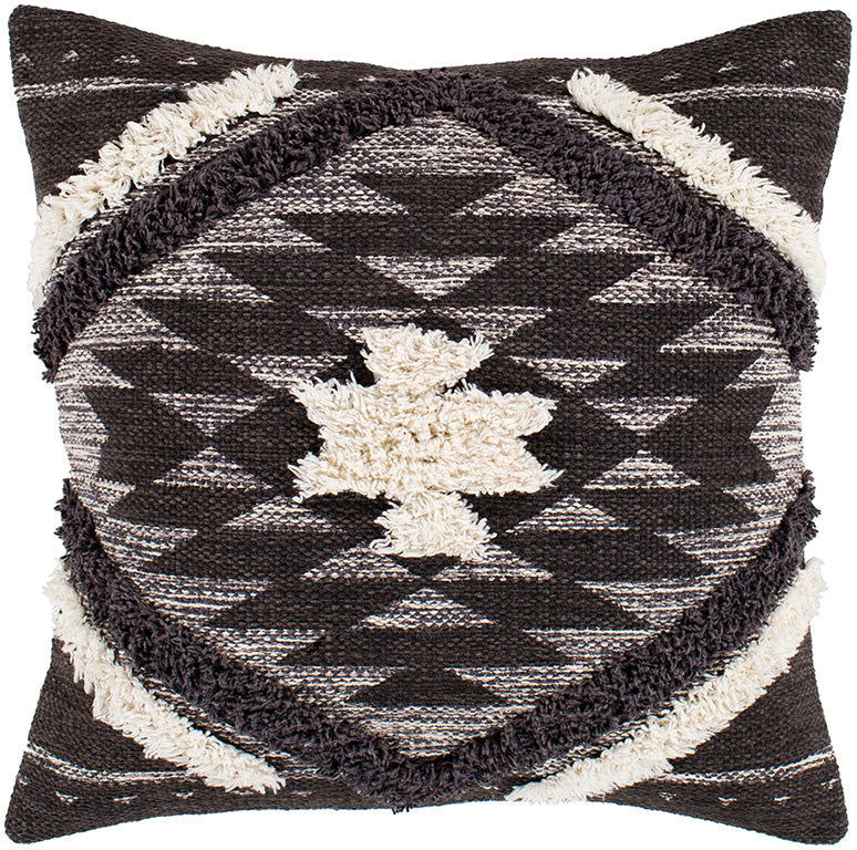 Black and white online aztec pillow