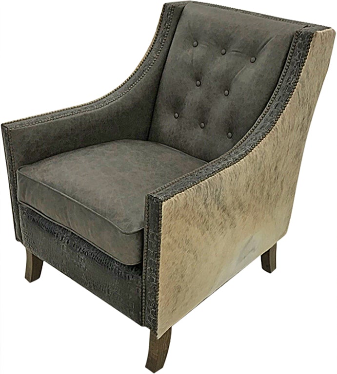 River Stone Leather Lounge Chair Western Passion