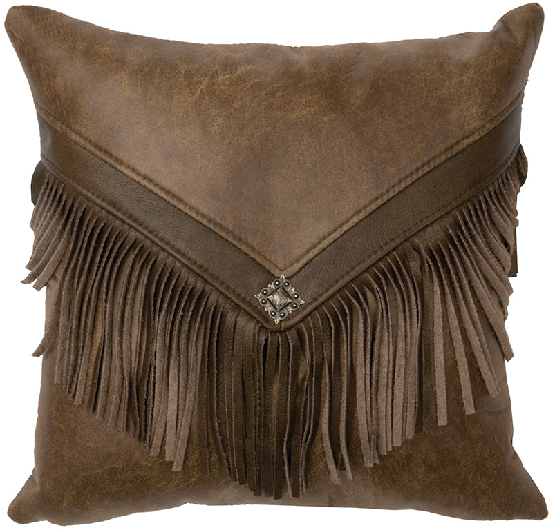 Leather Fringe Pillows